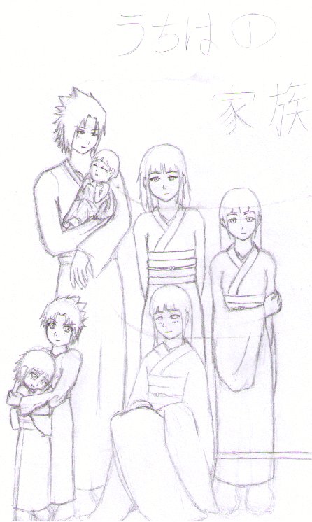 Uchiha Family Portrait by Seien_Hananosei