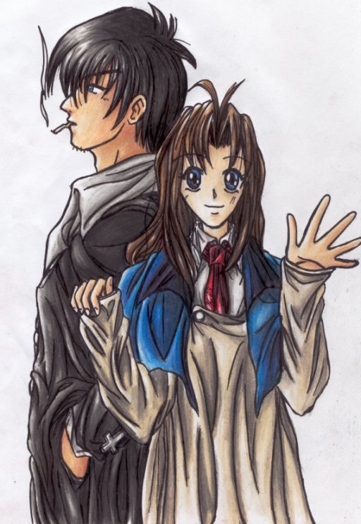 Wolfwood and Milly by Seifer-sama