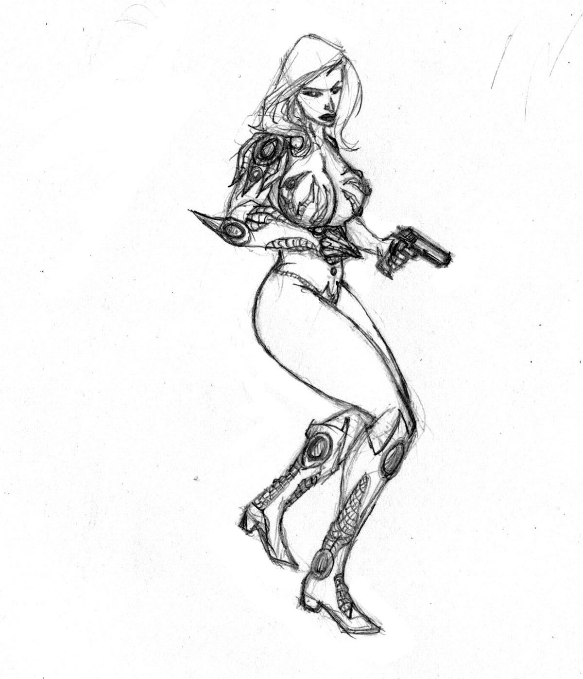 witchblade still with a gun... by Selkirk