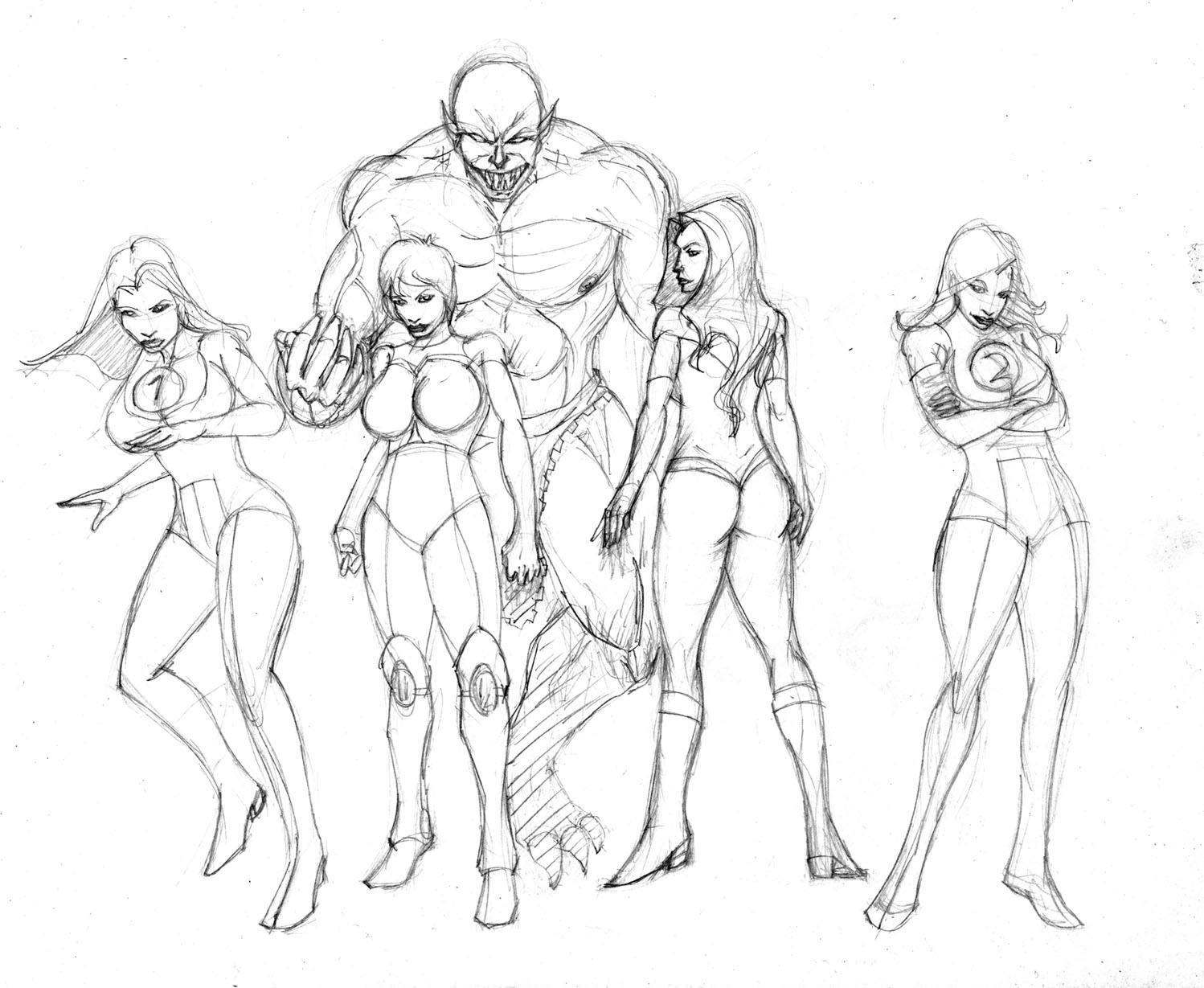 girls from invincible comic book by Selkirk