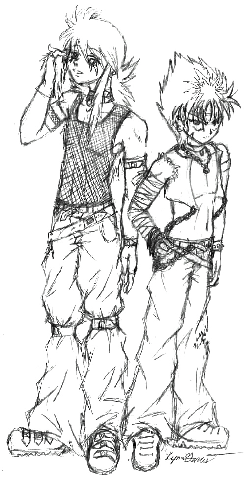 Hiei and Kurama as GOTHS?!  O.O by SenayDragon
