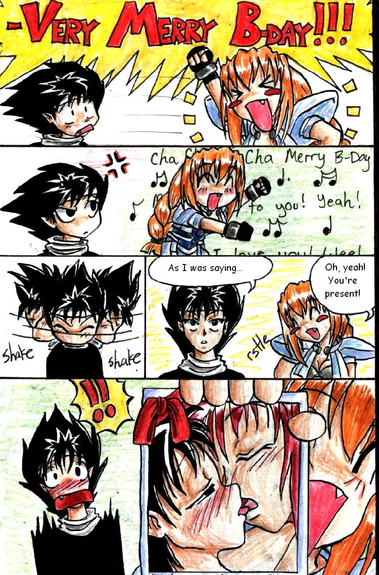 Hiei and Excel wish you a... -part 2 by SenayDragon