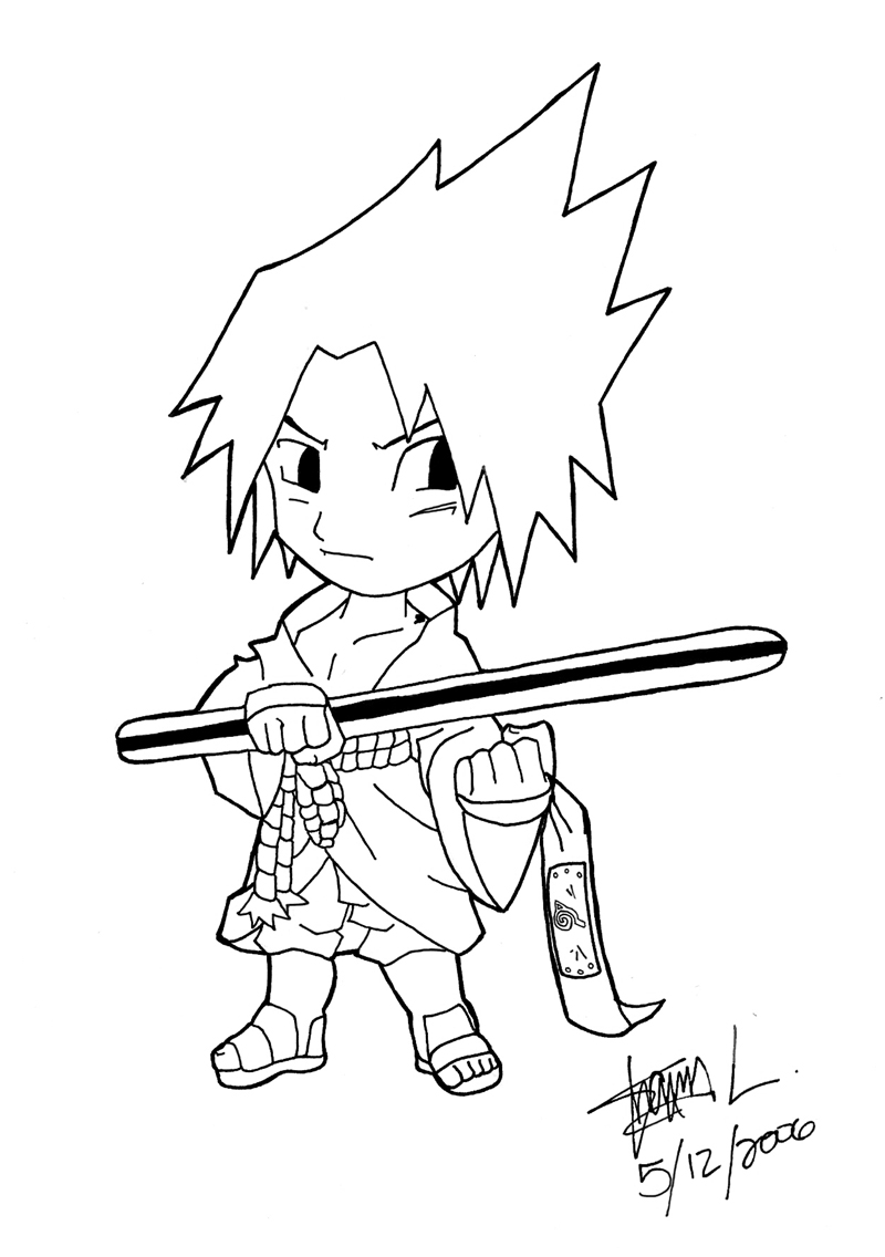 Chibi Sasuke: Time Skip Style by Sentou_Ryoku