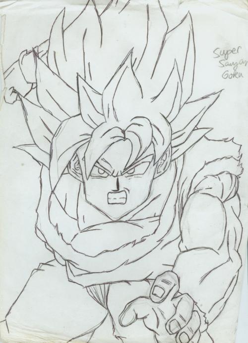 Super Saiyan Goku Charge! by SephirothFFVII