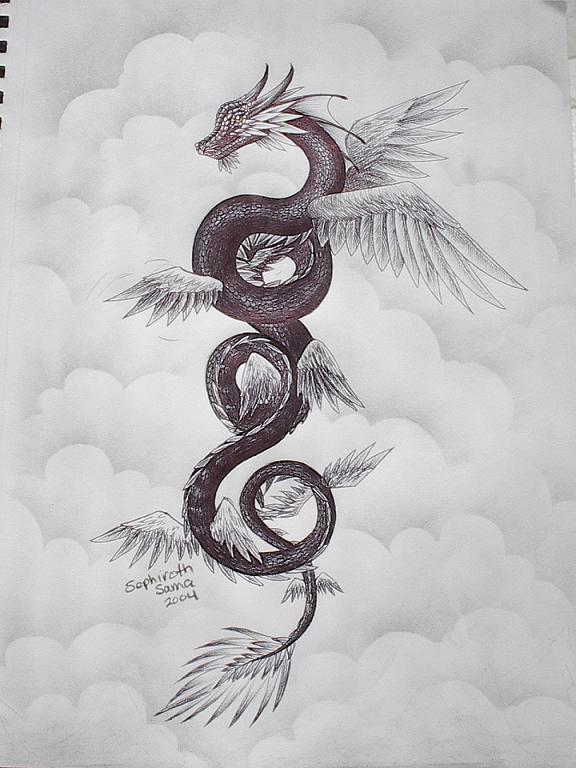 Sky Dragon by SephirothSama