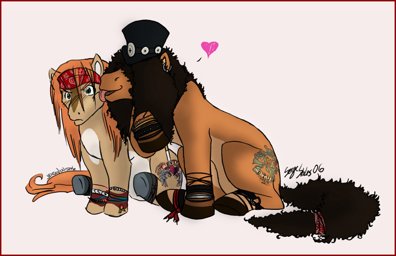 Axl Rose and Slash MLP Style by SergeStiles