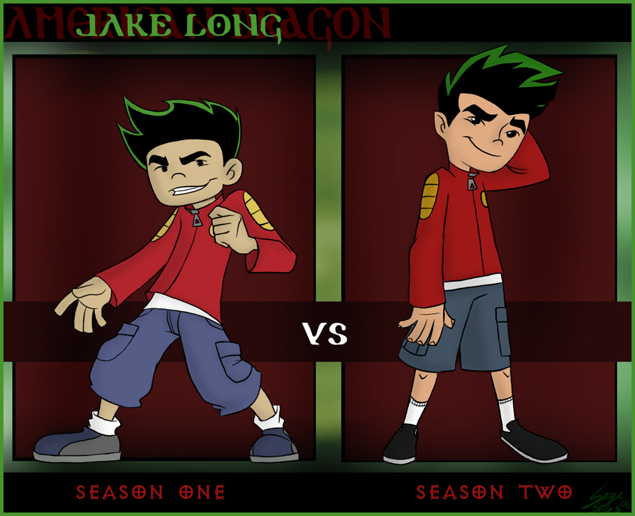 Jake Season 1 vs. Jake Season 2 by SergeStiles