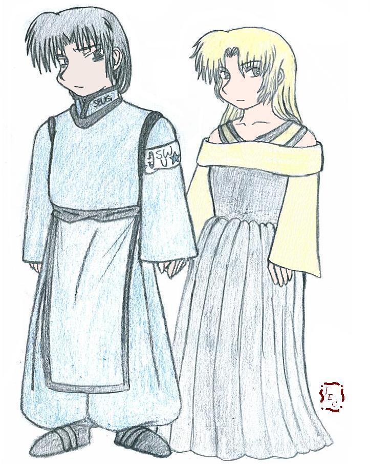 Shinjimo Kuromia and Kiroi Hirosake by SesshomarusMoonlite