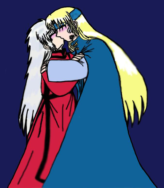 Reunited Brothers; Shinji and Lysumo(colored) by SesshomarusMoonlite