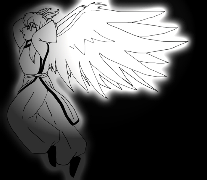 White Shining Phoenix Wings (For Lamia) by SesshomarusMoonlite