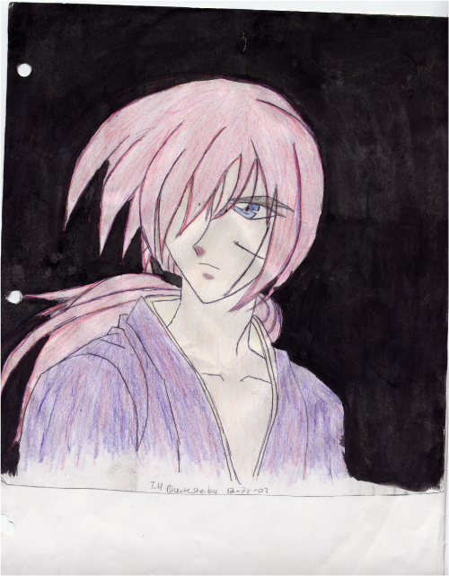 Kenshin's Side-long Glance by SesshoumaruPsycho