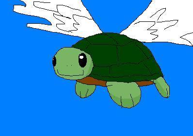 Sheldon the magic flying turtle! by Sesshoumaru_Dbz5
