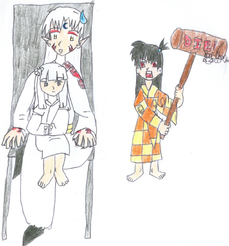 Kanna,Sess and Rin *Request For Silent_Kanna_Luver by SesshyBaby