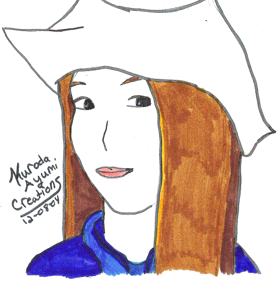 BoA with a white cowboy hat by Sesshy_Hiei_Luvr