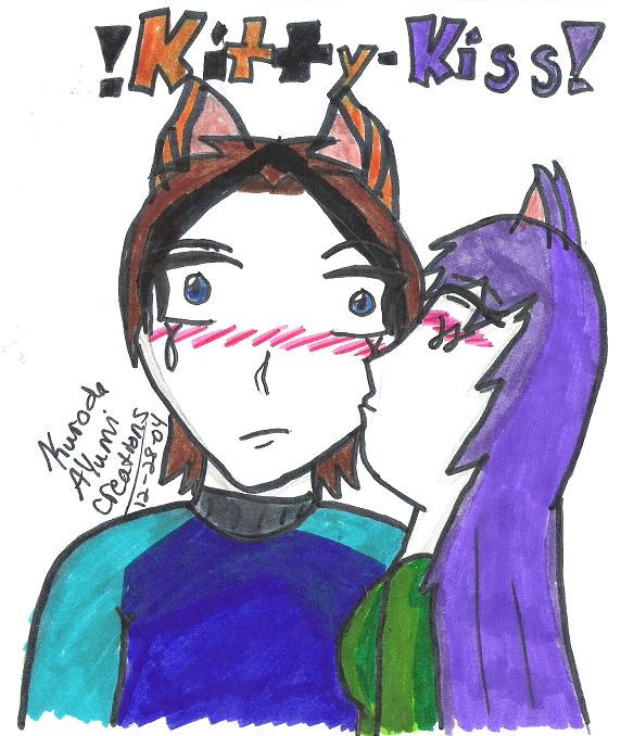 Kitty Kiss! by Sesshy_Hiei_Luvr