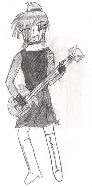 Gothic Guitarist by Sesshy_Hiei_Luvr
