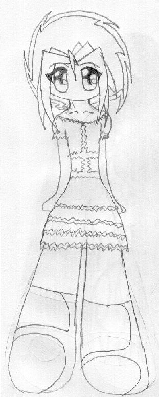 Chibi Kyari...in a DRESS! by SethsRazorbladeBitch