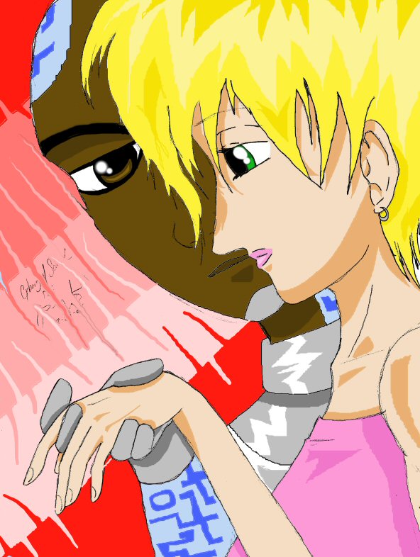 Cyborg and Sarah (Request For Nightbird) by SetoAngel01