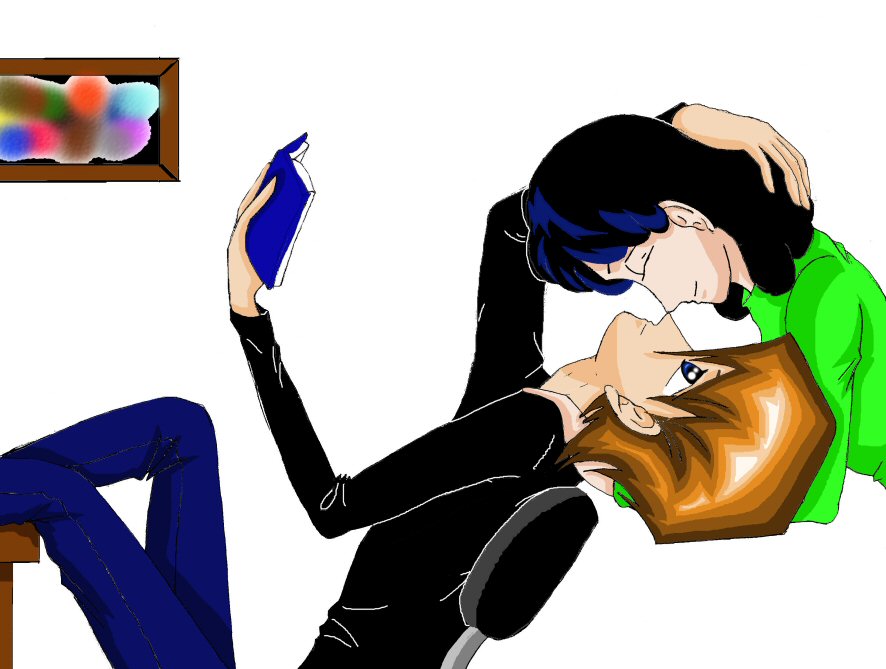 Kaiba and Liz (Art Trade With PuffBubble) by SetoAngel01