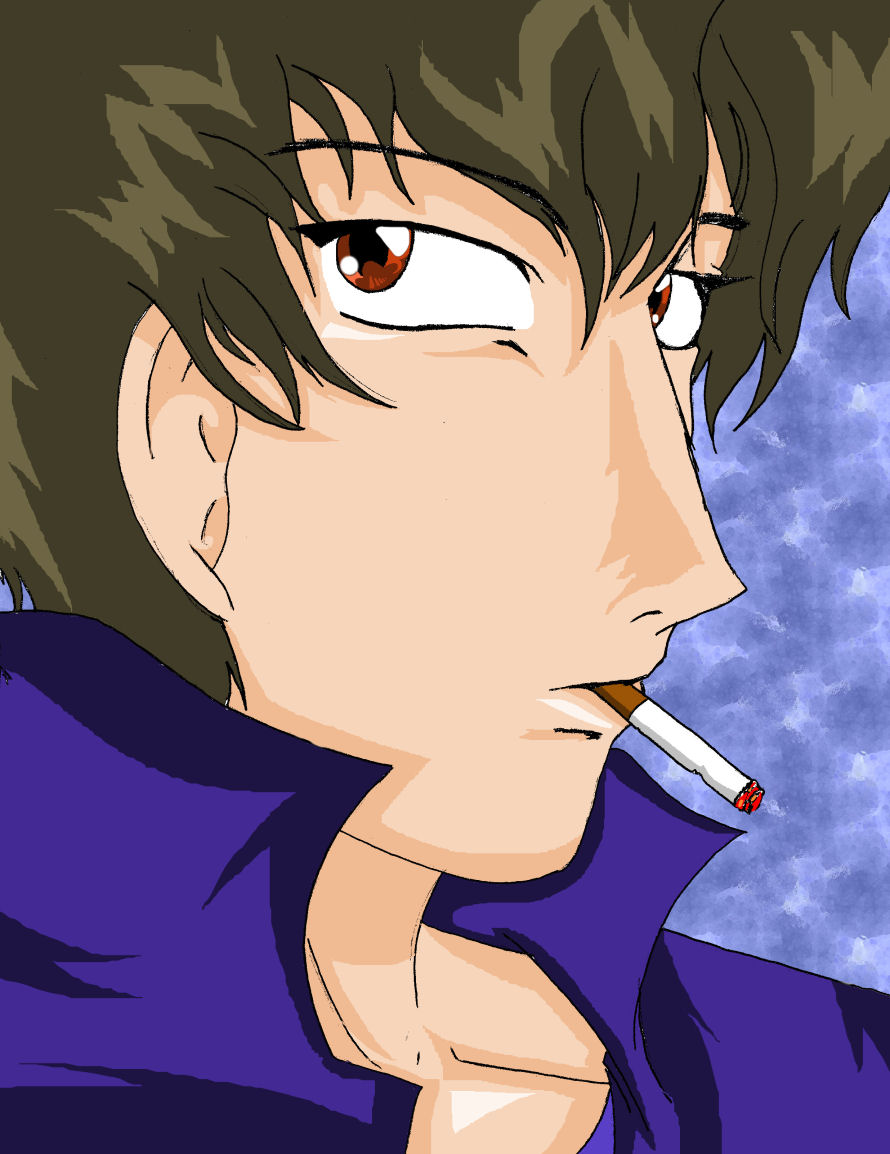 Spike Smoking by SetoAngel01