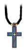 Custom Made - Bloody Cross Necklace by Setsu_Mudo