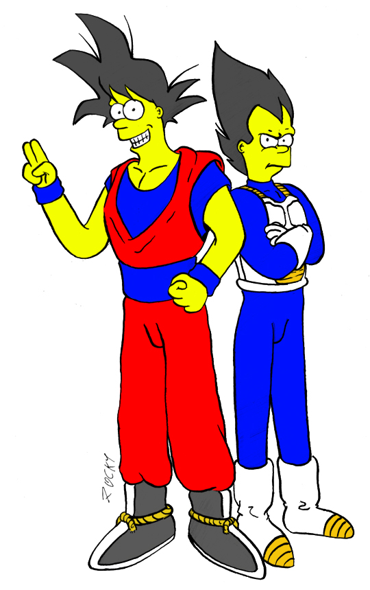 Simpsons Ball Z by SewerShark