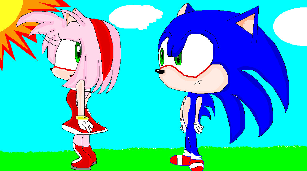 sonic and amy rose (contest) by Shademaster12345