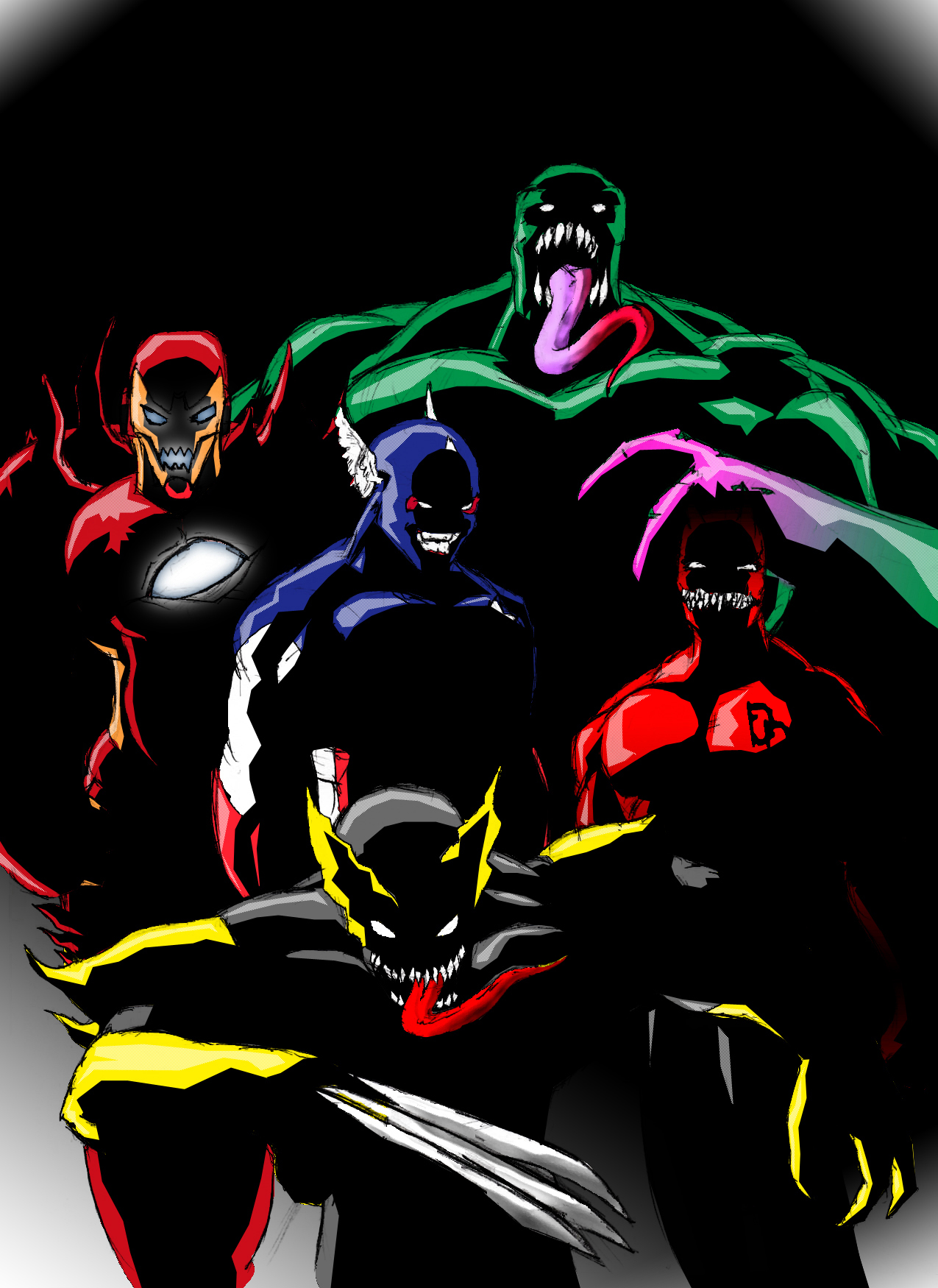 Marvel Symbiotes by ShadetheMystic