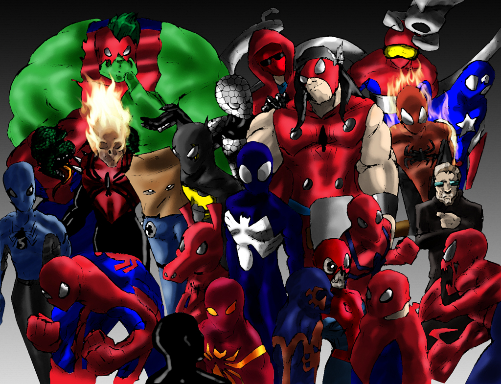 Legion Of Spider-Men by ShadetheMystic