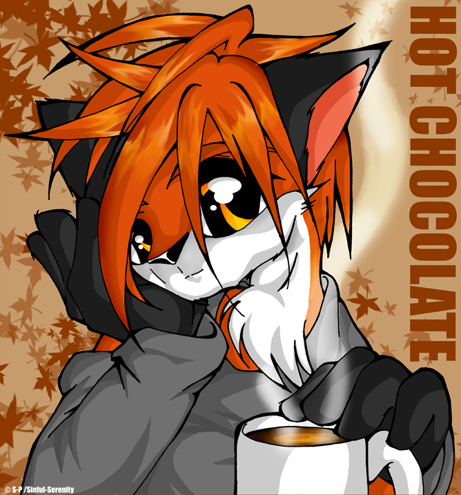 Foxes love hot chocolate by Shadow-Phantasm