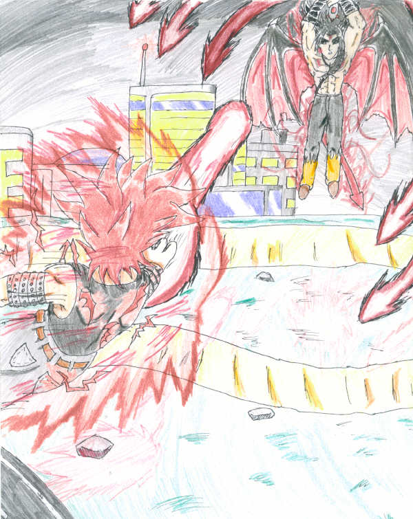 !Dragon Blitz vs. Hell's Rain by Shadow-wolf