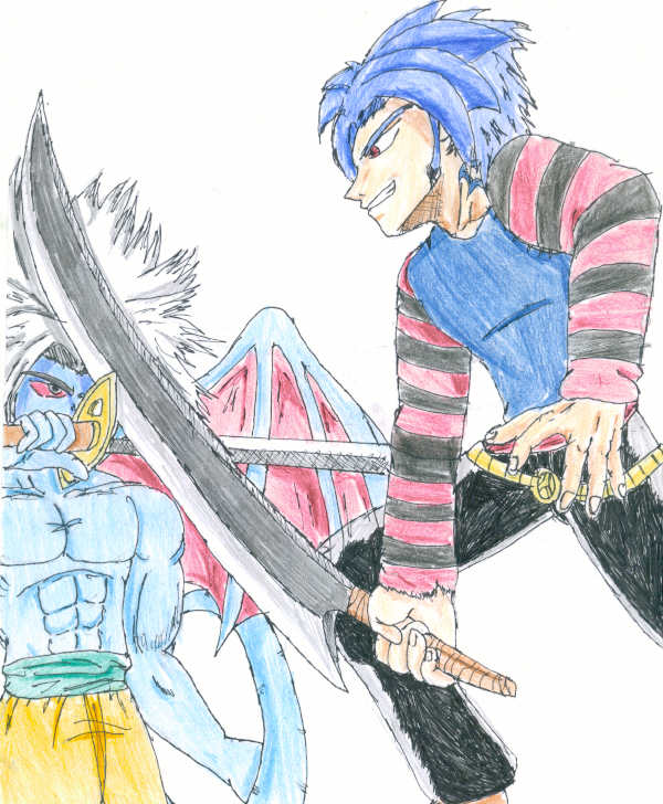 !Swordfight!Ryokay vs. Ryu by Shadow-wolf