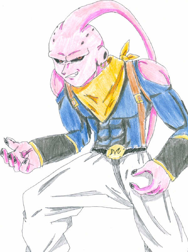 Super 17-absorbed Buu by Shadow-wolf