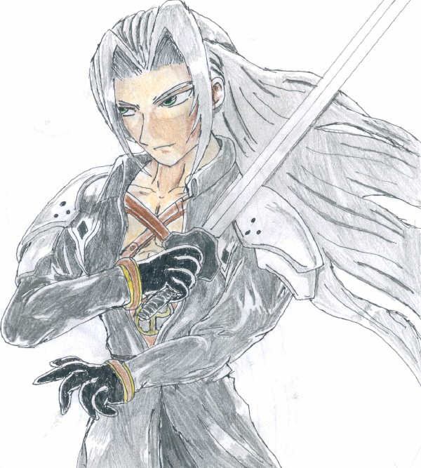 !First try at Sephiroth! by Shadow-wolf