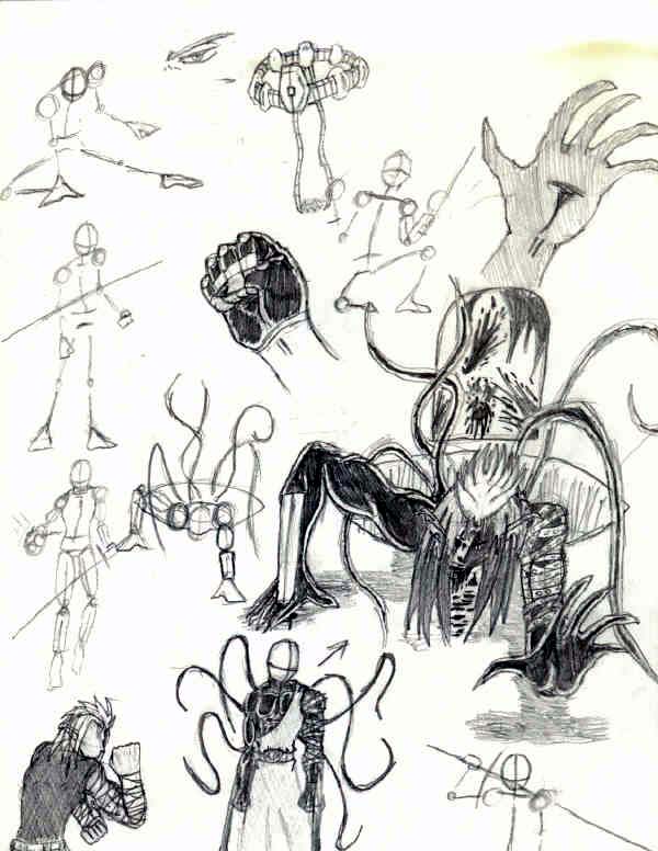 random sketches by Shadow-wolf