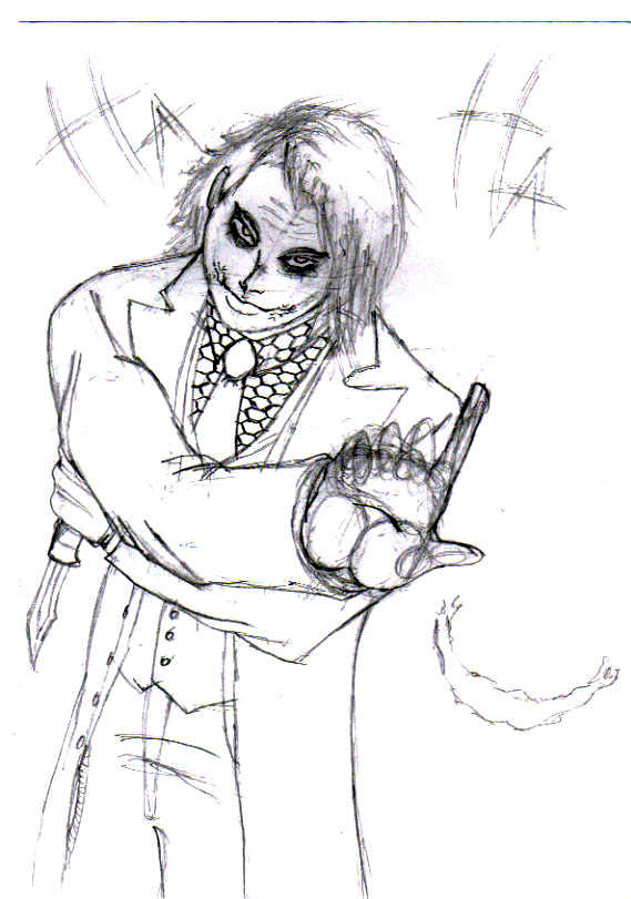 Joker sketch by Shadow-wolf