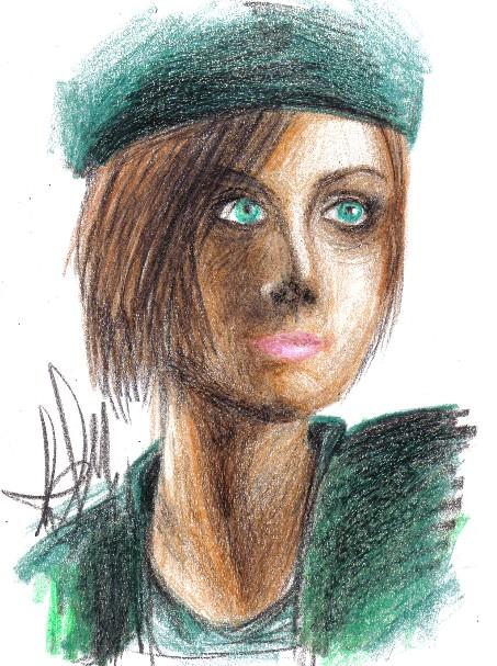 Jill Valentine in Crayon by ShadowAsoka