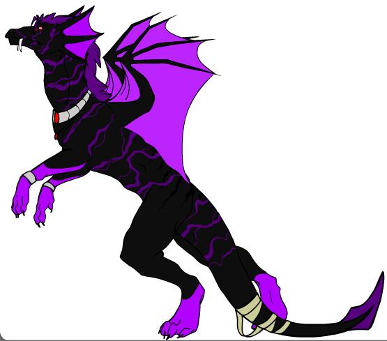 Toadragon Raven of Shadows in dragon form by ShadowDragon06