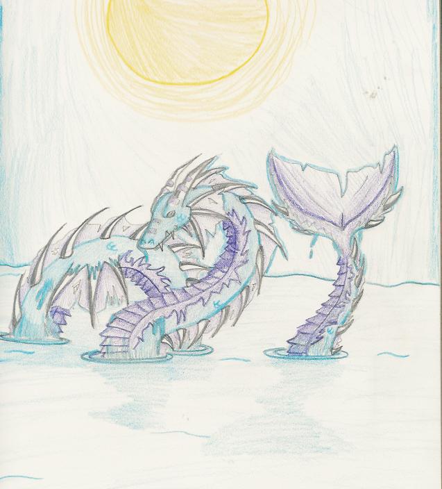 Sea serpent by ShadowDragon2