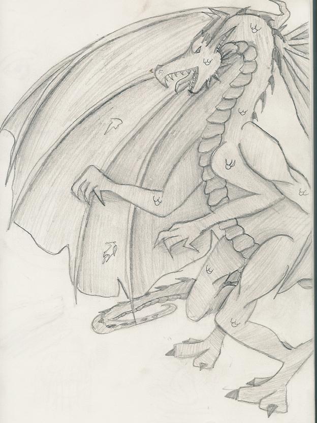 A random dragon by ShadowDragon2