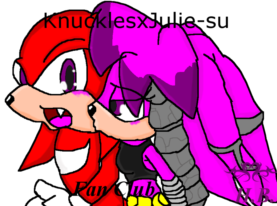 KnucklesxJulie-su by ShadowFox118