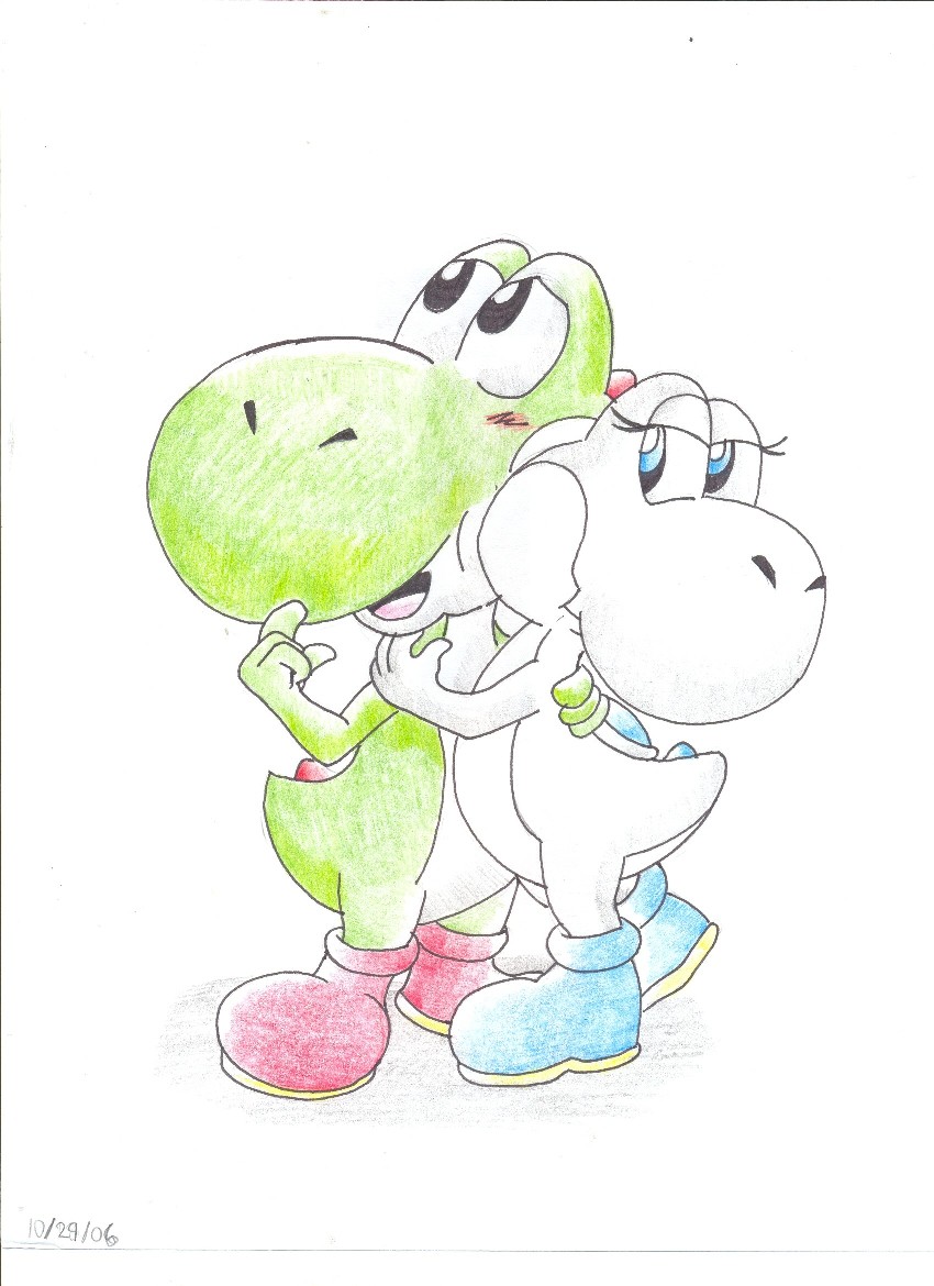 Two Yoshis by ShadowLink_350