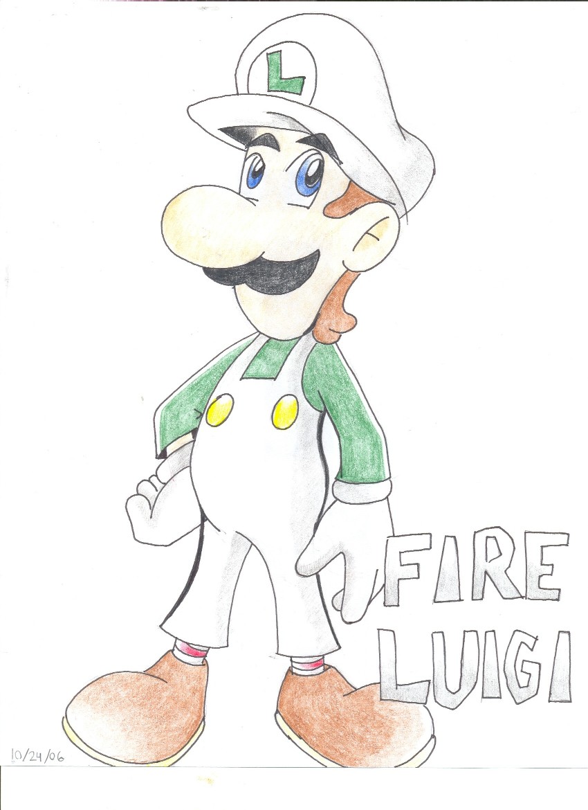Fire Luigi by ShadowLink_350