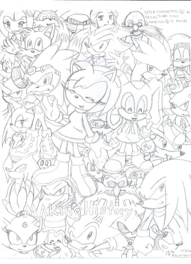 Sonic's 15th Anniversary by ShadowLink_350