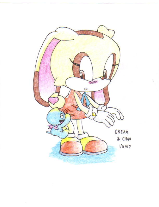 Cream and Chao by ShadowLink_350
