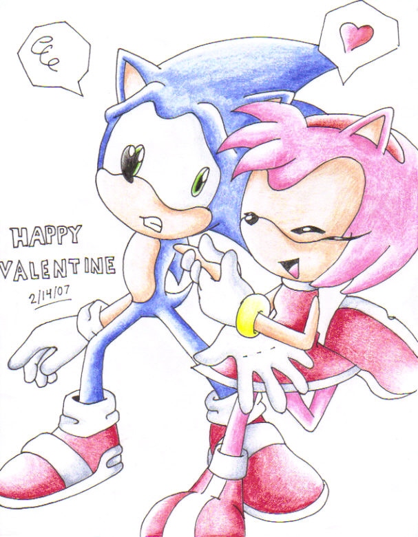 Sonic/Amy Valentine by ShadowLink_350
