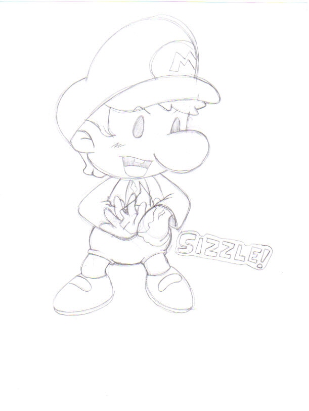 Fire Baby Mario by ShadowLink_350