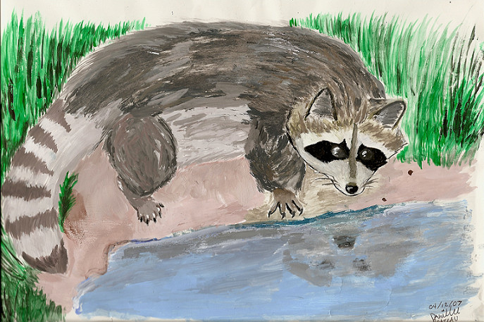 Racoon Painting by ShadowMagic