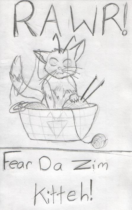 Fear Da Zim Kitteh! by ShadowMantis
