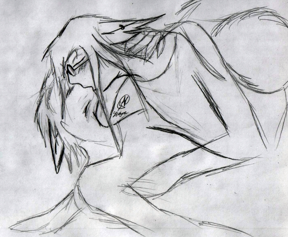 Kiss Sketch (warning: yaoi) by ShadowMantis